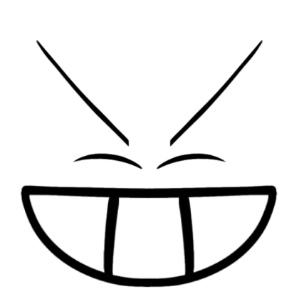 Evil Emoji Face (Eyes Closed)