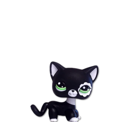 Lps black cat toy