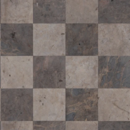 Dirty Checkered Floor