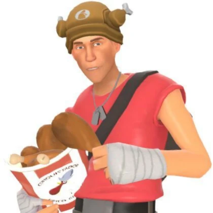Scout TF2 with chicken
