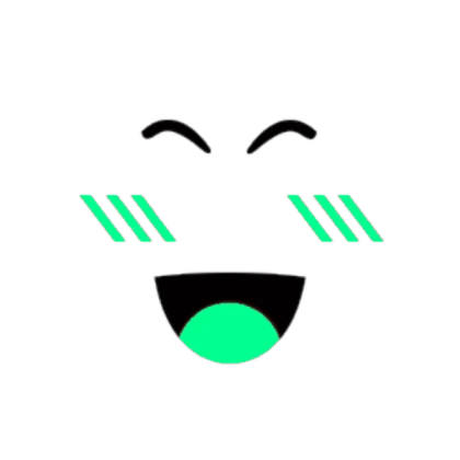 Teal super happy face