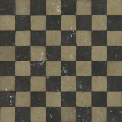 tile floor checkered seamless yellow black dirty