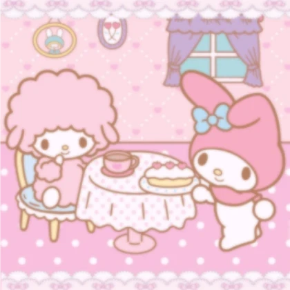 My Melody and Sweet Piano tea poster