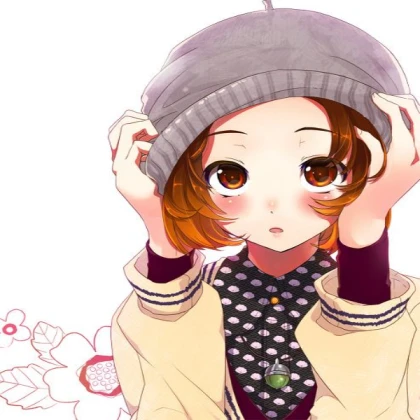 Anime Girl with Beanie