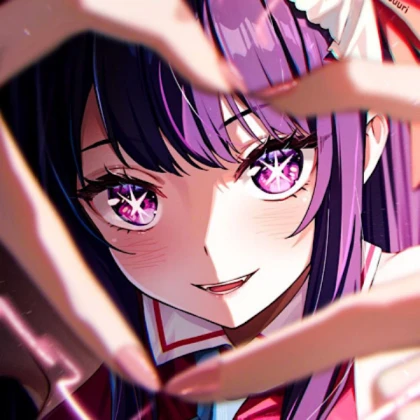 Kawaii | Fang Vampire Purple Blur Anime