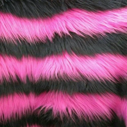 Black & pink fur