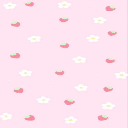 Cutecore kawaii pink wallpaper strawberry pwuuwa