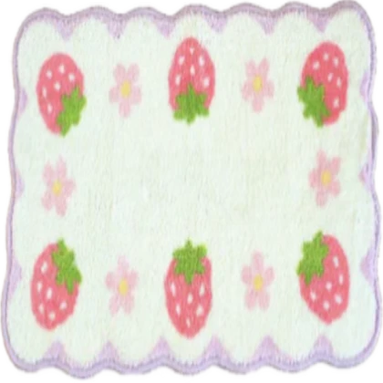 ♡ white strawberry mat | cutecore png