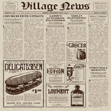 vintage newspaper