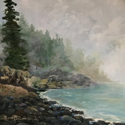 Fog-Forest-River-Lake-Painting