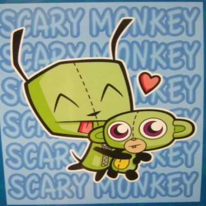 GIR and scary monkey