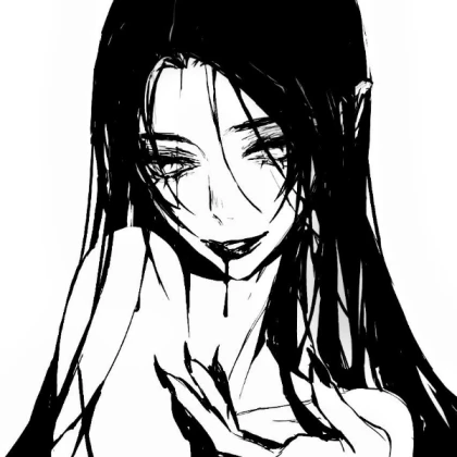 Y2k emo anime goth girl pfp