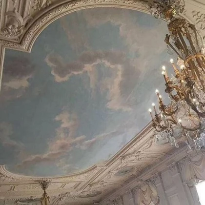 painting cloud sky ceiling ethereal aesthetic