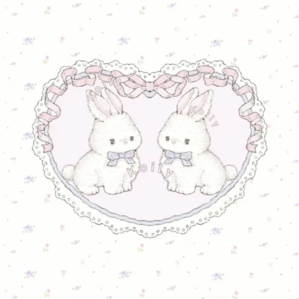 soft cute bunny pattern picnic blanket