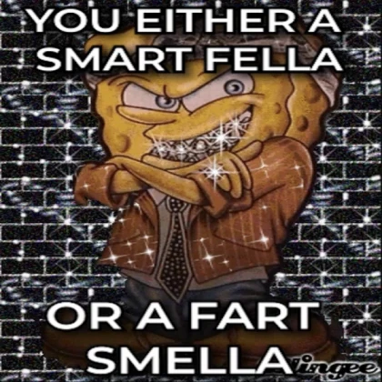 you either a smart fella or fart smella