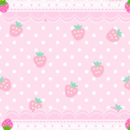 ♡ strawberry pink polka dot ruffle cutecore