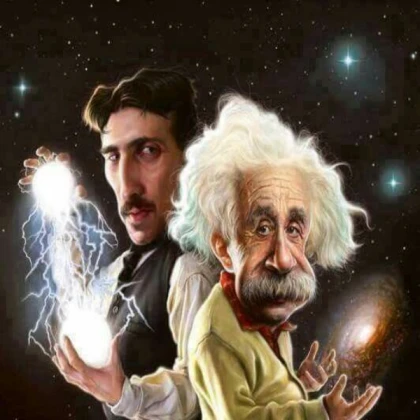 nicola tesla and albert einstein meme
