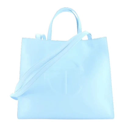 baby blue designer bag