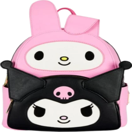 ♡ my melody kuromi wall backpack | sanrio png