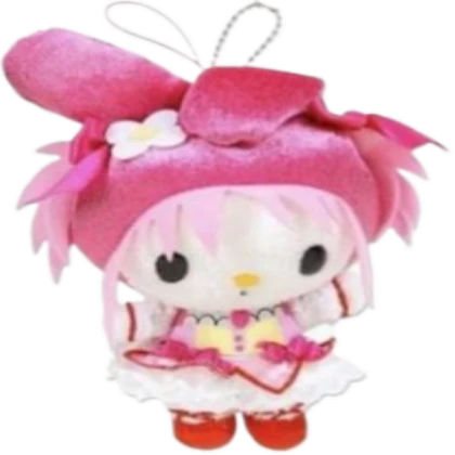 ♡ my melody madoka plushie | sanrio png