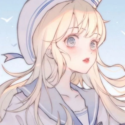 Anime girl pretty light soft coquette