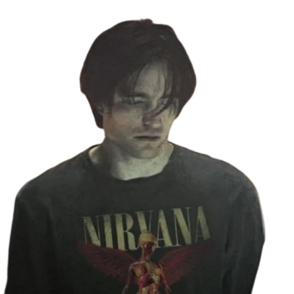 Robert Pattinson Batman 2 With Nirvana Shirt