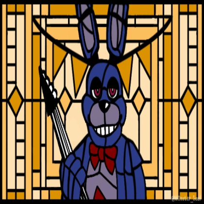 FNaF Movie stained glass (Bon Bunny) [READ DESC]