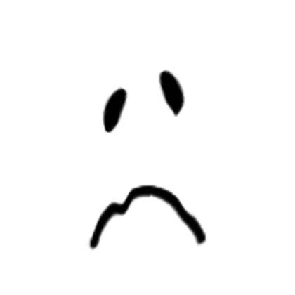 sad melting classic roblox face