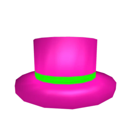 Neon Pink Top Hat (Free)