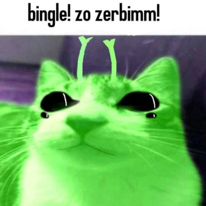 bingle alien cat