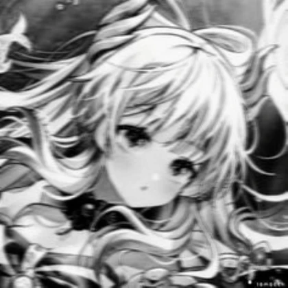 white light dark anime girl