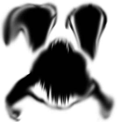 sad frowning scary face