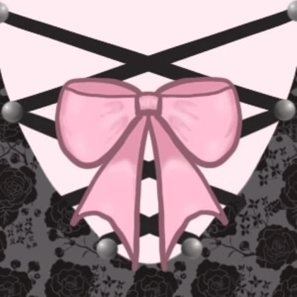 Black and pink laced nails-min