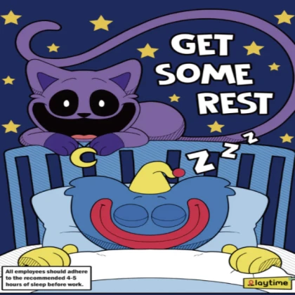 Get some rest poster poppy playtime