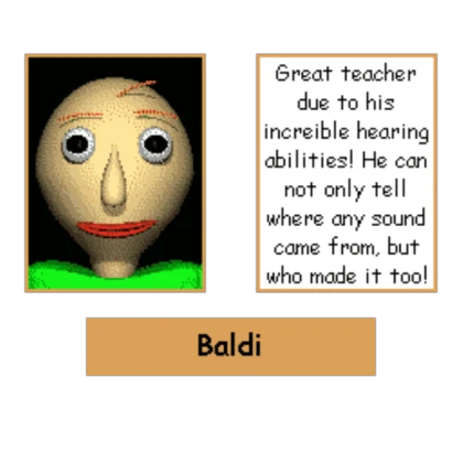 Baldi's Basics+ V0.4: Poster