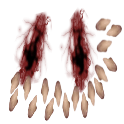 really scary monster face