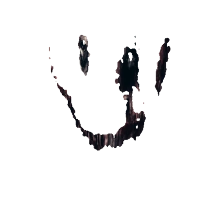 Scary and creepy face