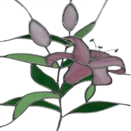 flower stained glass