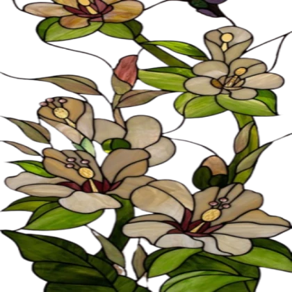 flower stained glass