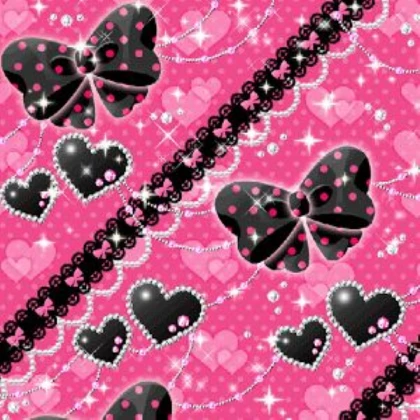 Black and pink bows gyaru