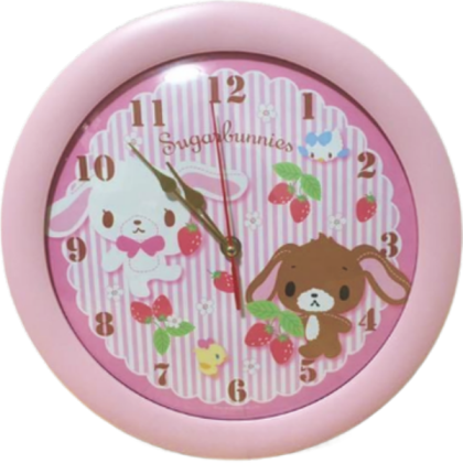 sugarbunnies wall clock | cutecore sugar bunnies