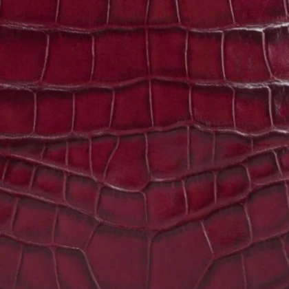 RED LEATHER RH FABRIC