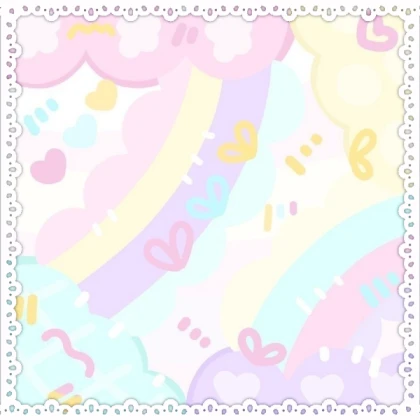 Cute Pastel Doodle Blanket (In The Hills)