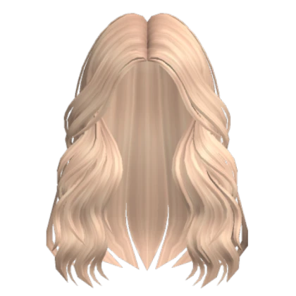 wavy unicorn blonde hair