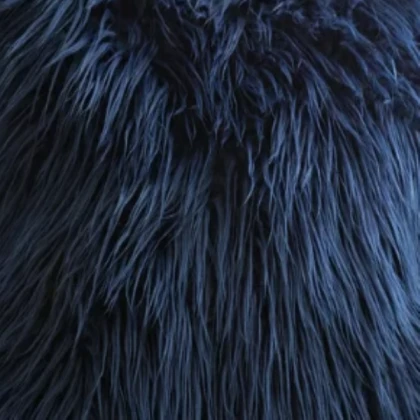 navy fluffy pillow