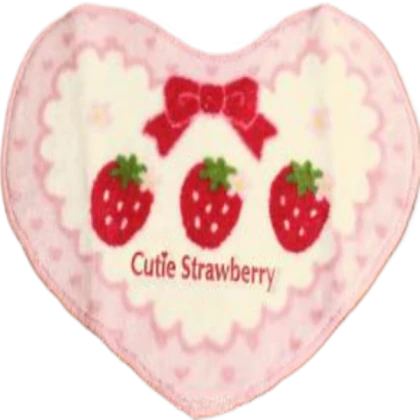 cutie strawberry rug heart