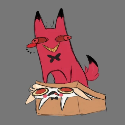 Cursed cat alastor & luci (hh / hazbin hotel)