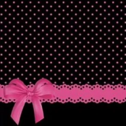 pink polka dot bow rh decal