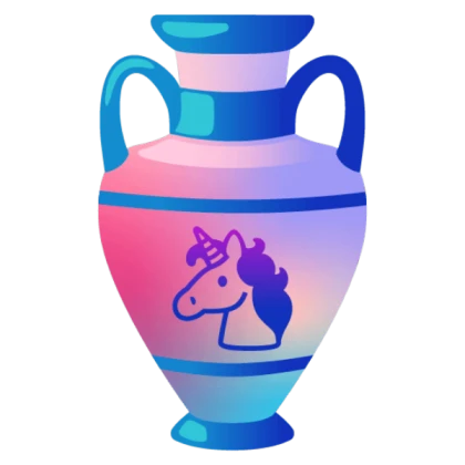 Emoji Combo - Vase + Unicorn