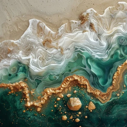 Ocean Marble Texture